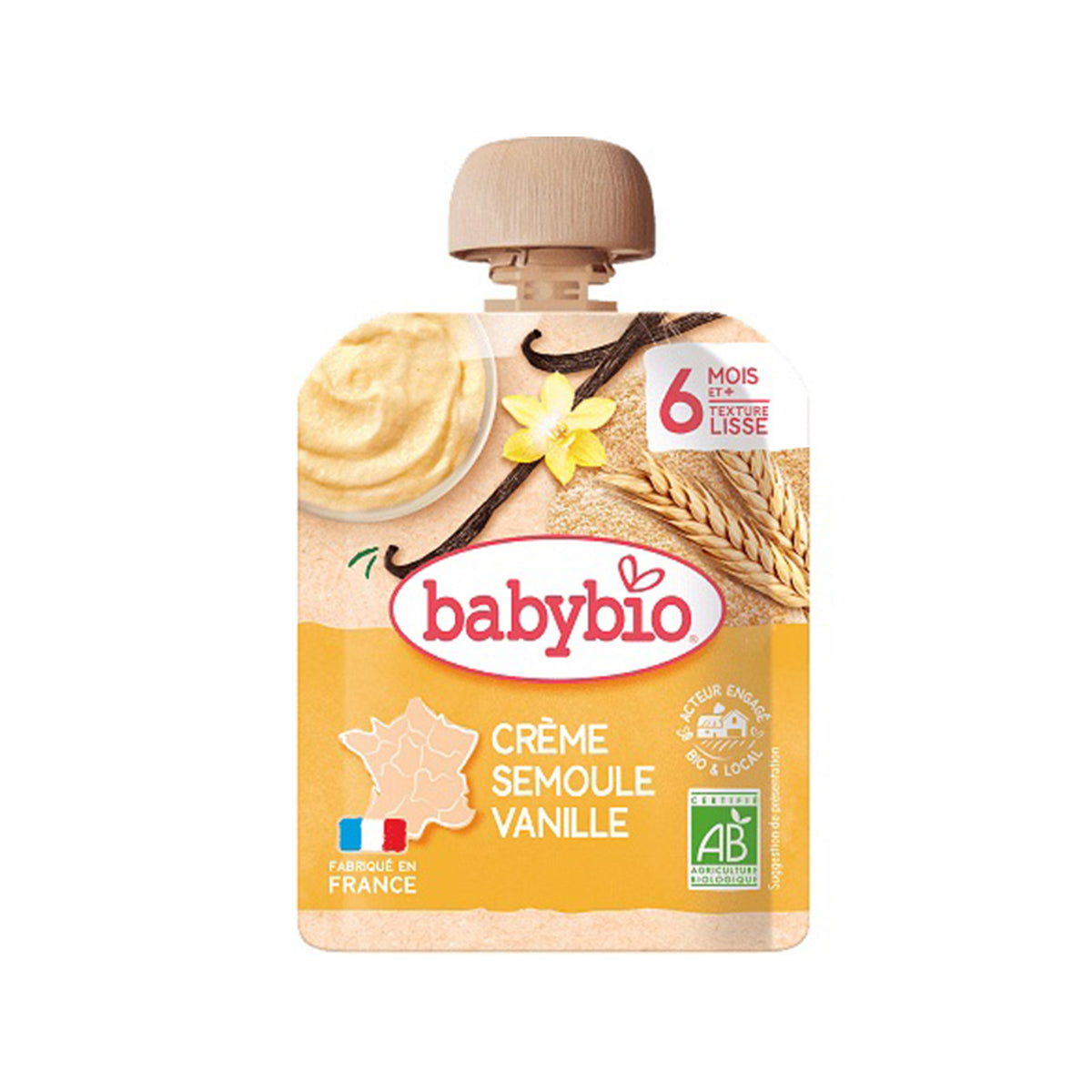 Babybio Crème Semoule Vanille