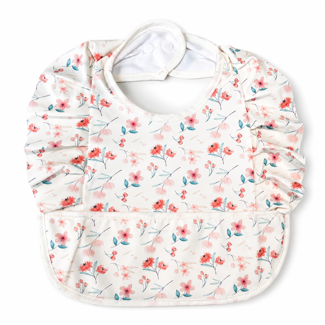 Bavoir imperméable avec poche récupératrice