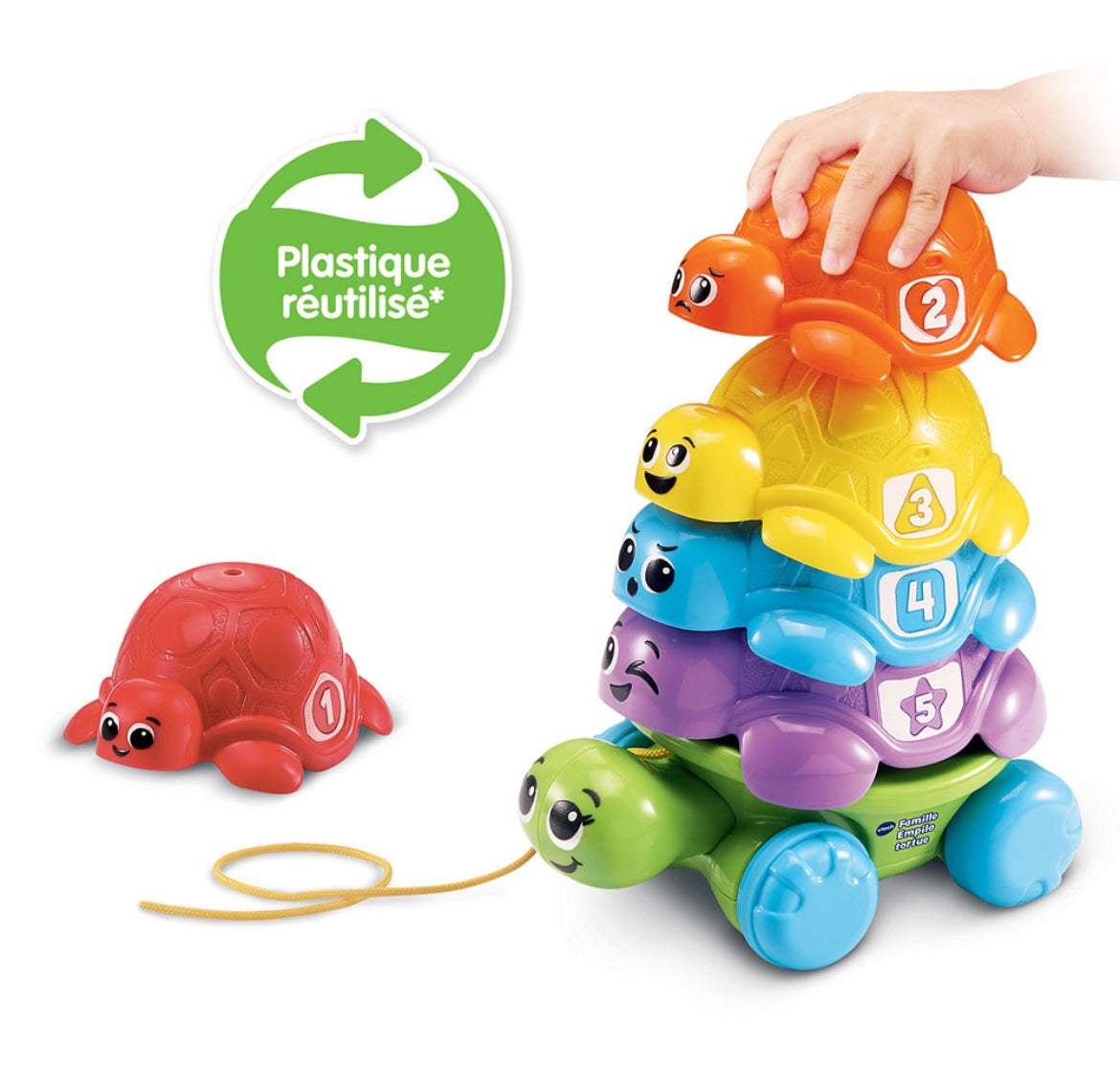 Famille empilo tortue - Vtech - Vtech - Jouets à empiler pour bébé Maroc -www.babyboss.ma