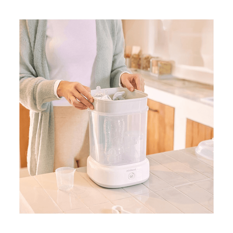 Stérilisateur de biberons mini steamy - Miniland - Miniland - pour bébé Maroc -www.babyboss.ma