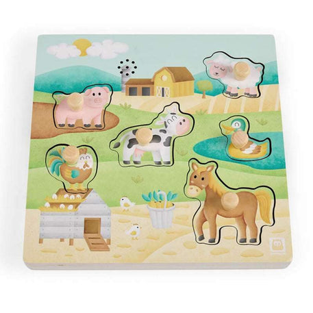 Eurekakids Puzzle Musical - Animaux de la Ferme 12M+ - Eurekakids - Puzzles Musicaux pour bébé Maroc -www.babyboss.ma