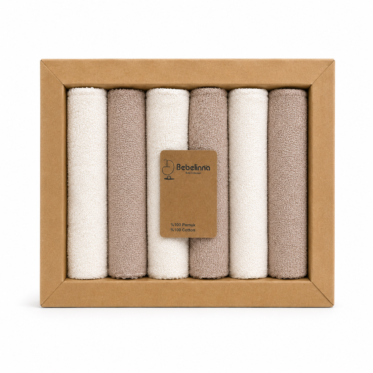 Lot de 6 mouchoirs pour bébé