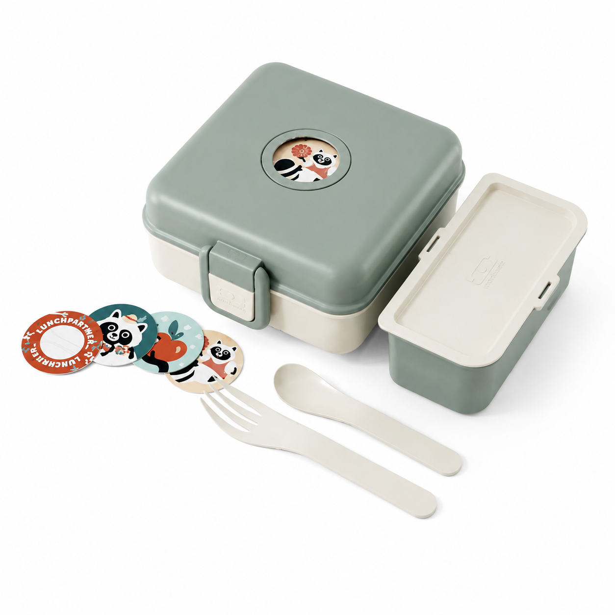 Monbento Lunch Box pour Enfant Sans BPA - Vert