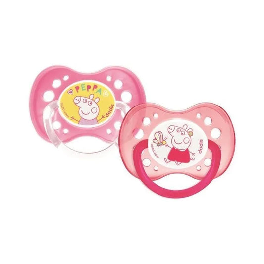 Lot de 2 Sucettes Dodie Anatomiques 18m+ -  peppa pig