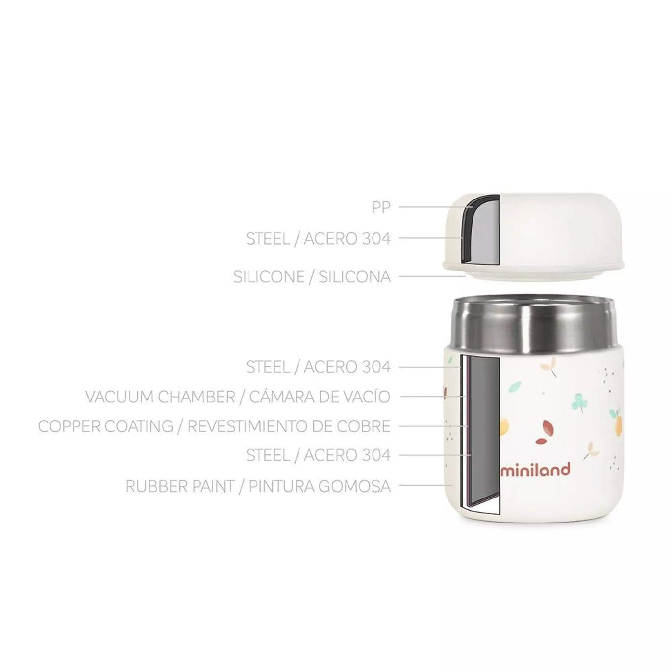 Miniland Thermos Mini Valencia 280ml - mliland - Miniland - pour bébé Maroc -www.babyboss.ma