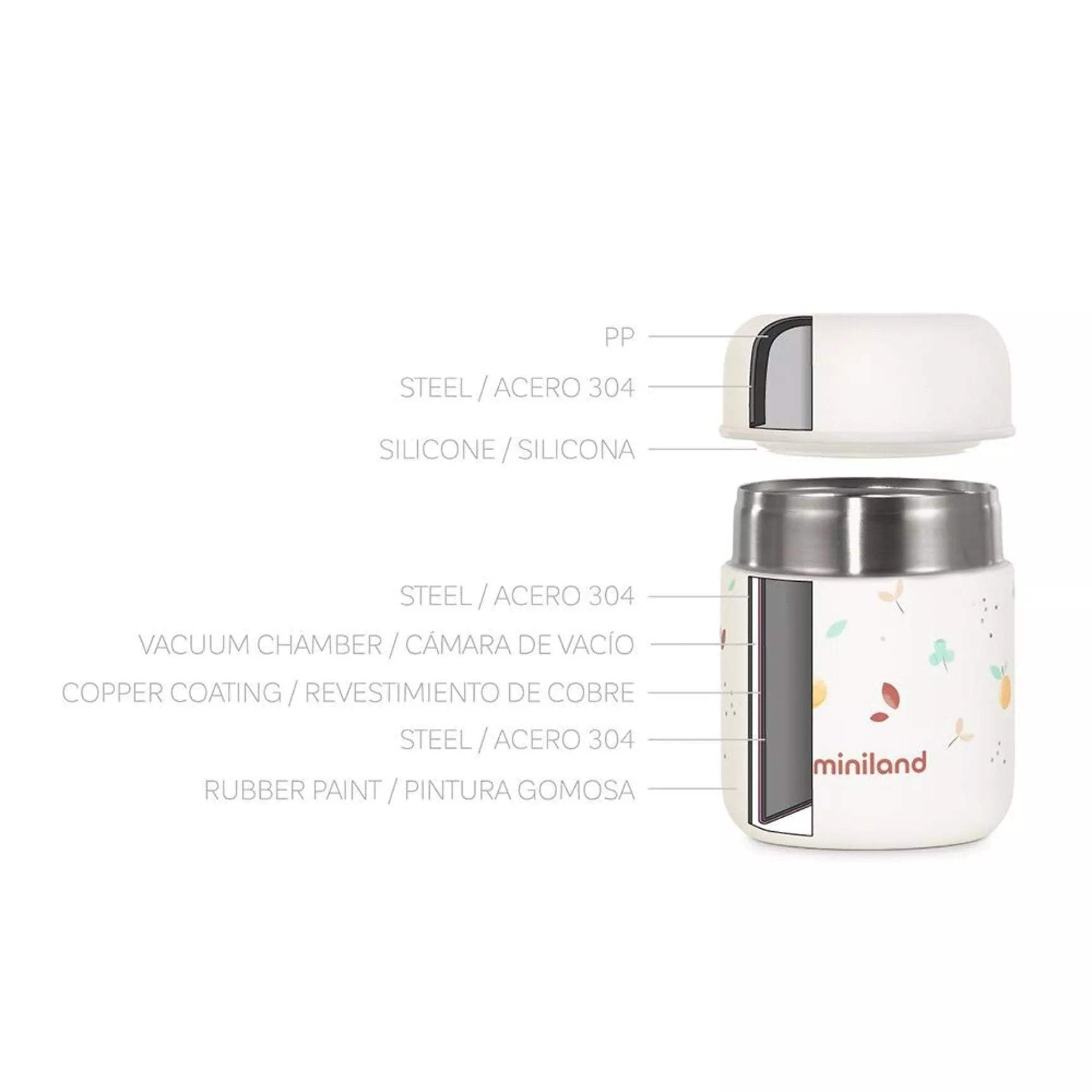 Miniland Thermos Mini Valencia 280ml - mliland - Miniland - pour bébé Maroc -www.babyboss.ma
