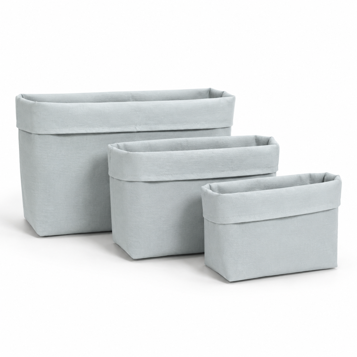 Set de 3 paniers de rangement en tissu