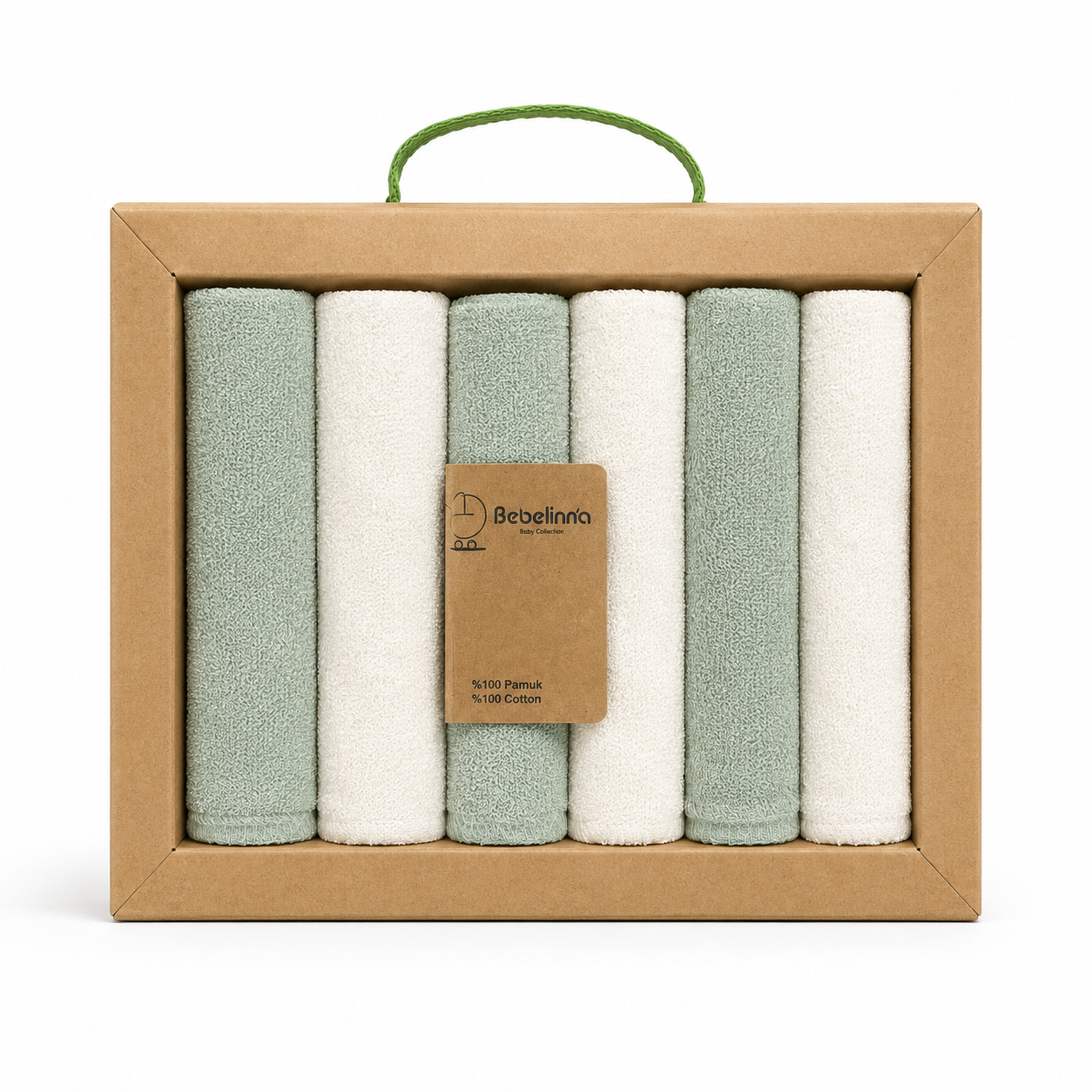 Lot de 6 mouchoirs pour bébé