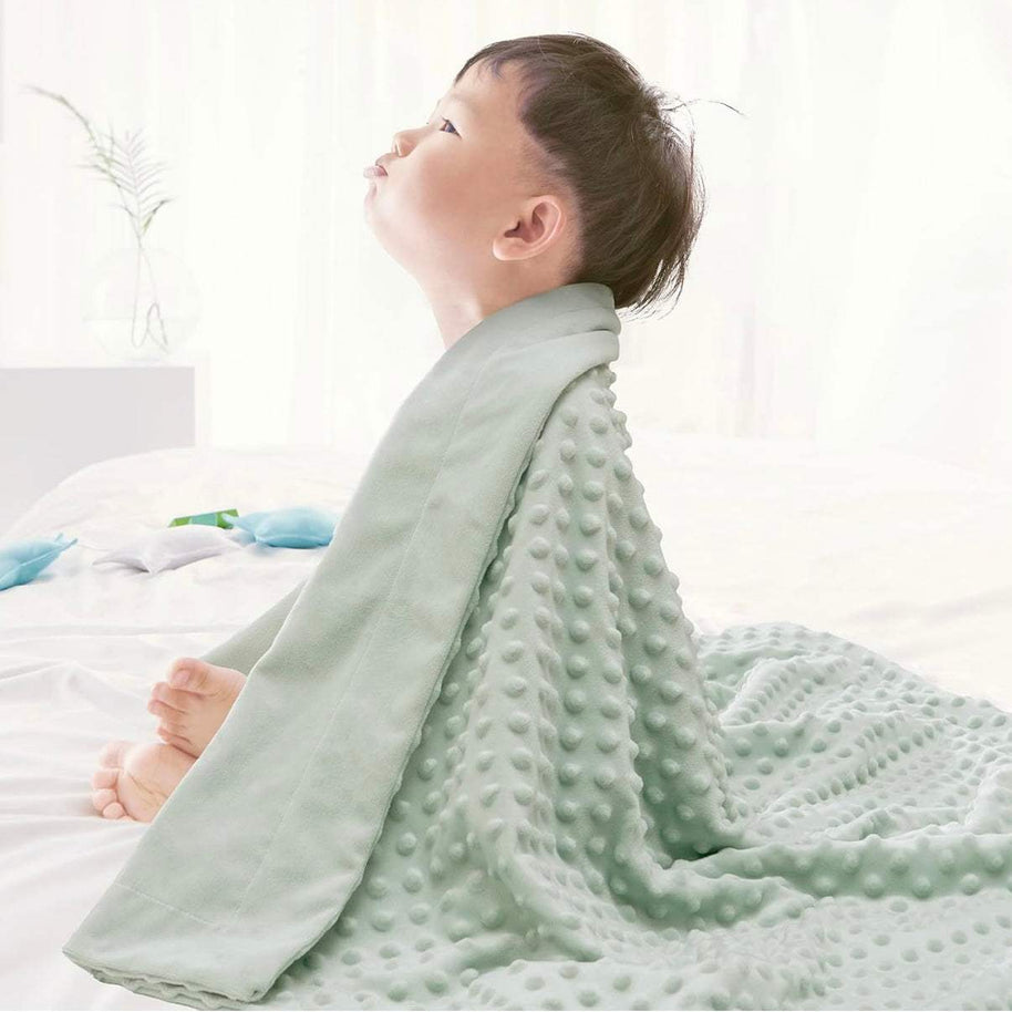 Interbaby couverture junior bulles 80 x 110 cm vert - Interbaby - pour bébé Maroc -www.babyboss.ma