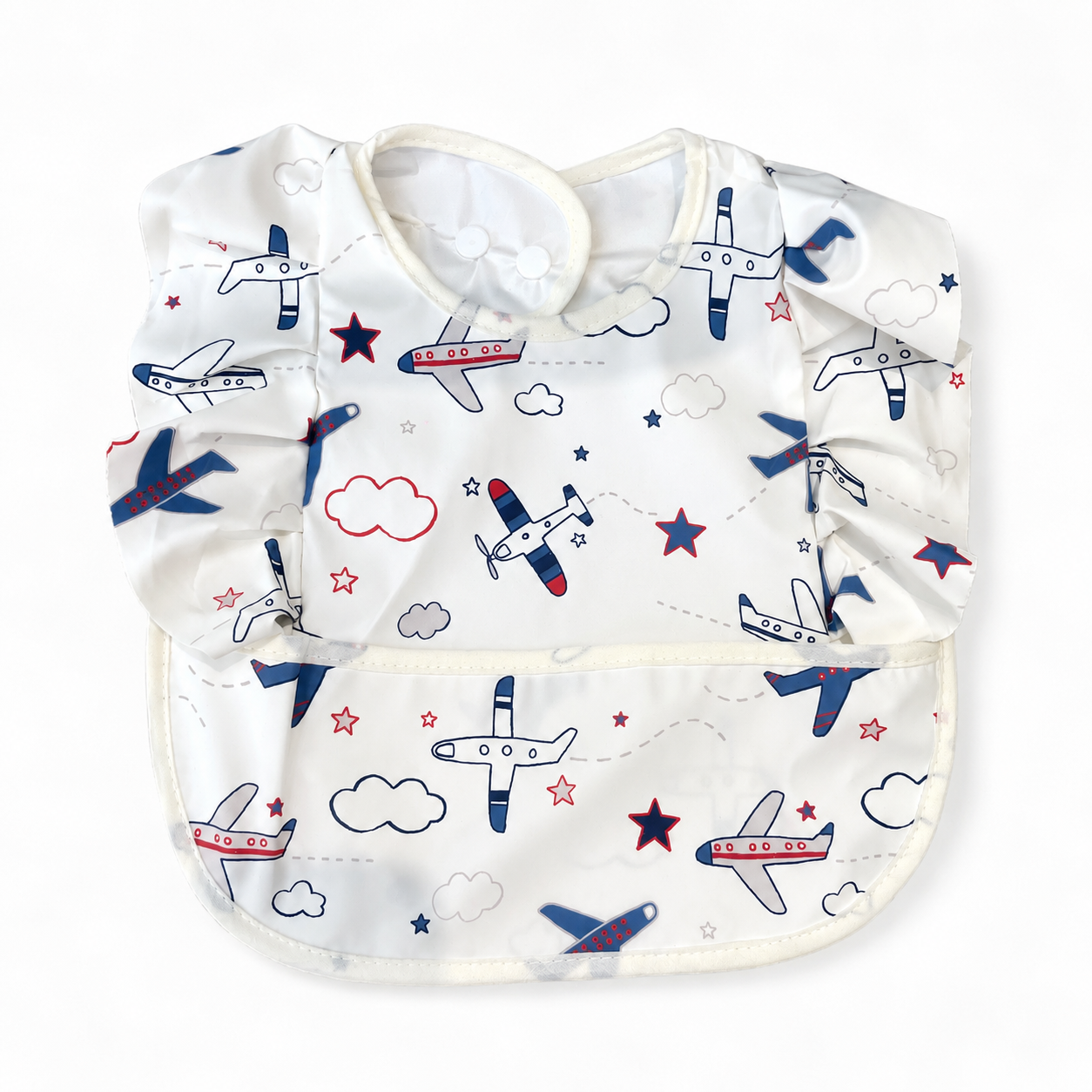 Bavoir imperméable avec poche récupératrice