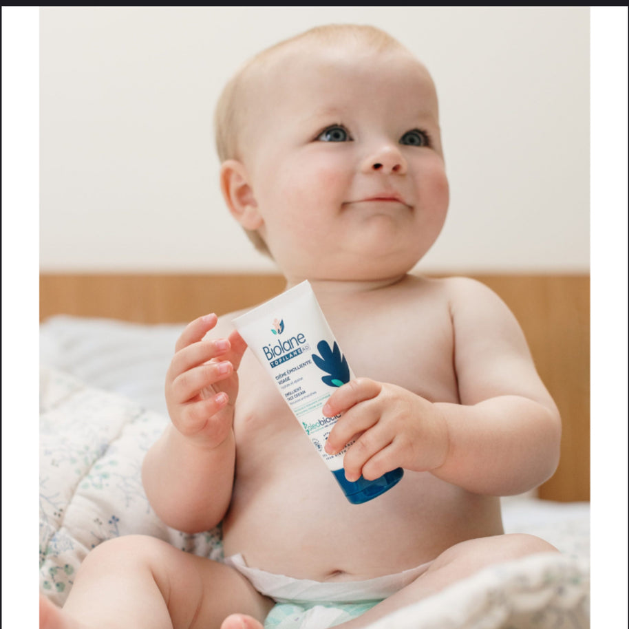BIOLANE – Topilane AD Crème Émolliente Visage 50ml – Peaux Très Sèches et à Tendance Atopique