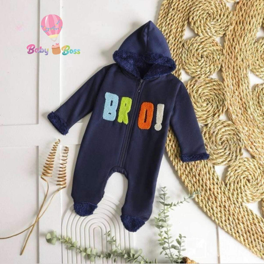Grenouillère pour garçons en bleu broo!