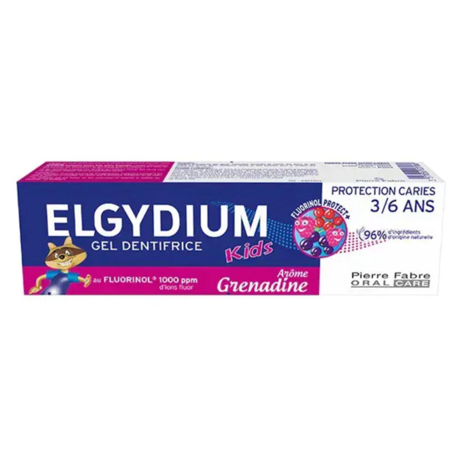 Kids Gel dentifrice arôme grenadine Elgydium - tube de 50ml