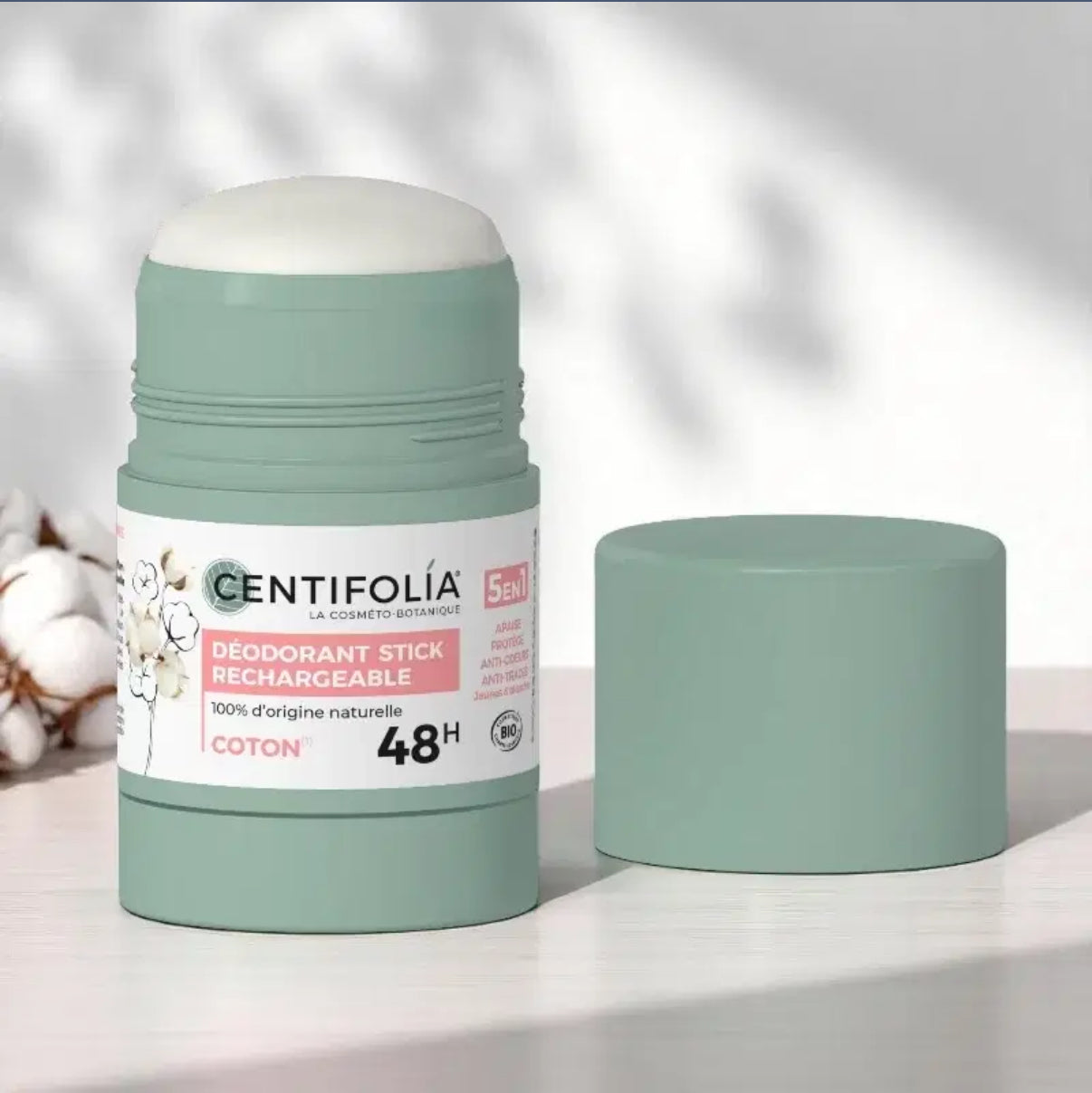 Centifolia Déodorant BIO Stick 5en1 – Fleur de coton Dès 10ans