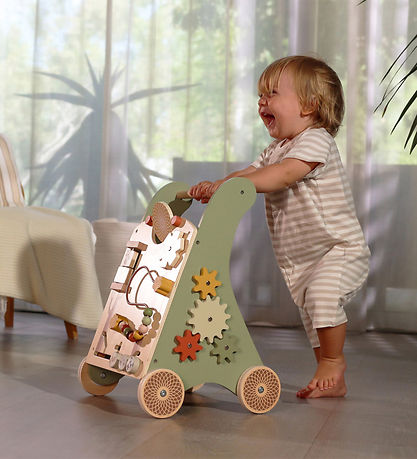 Trotteur en Bois avec Blocs Boho Chic (18M+)
