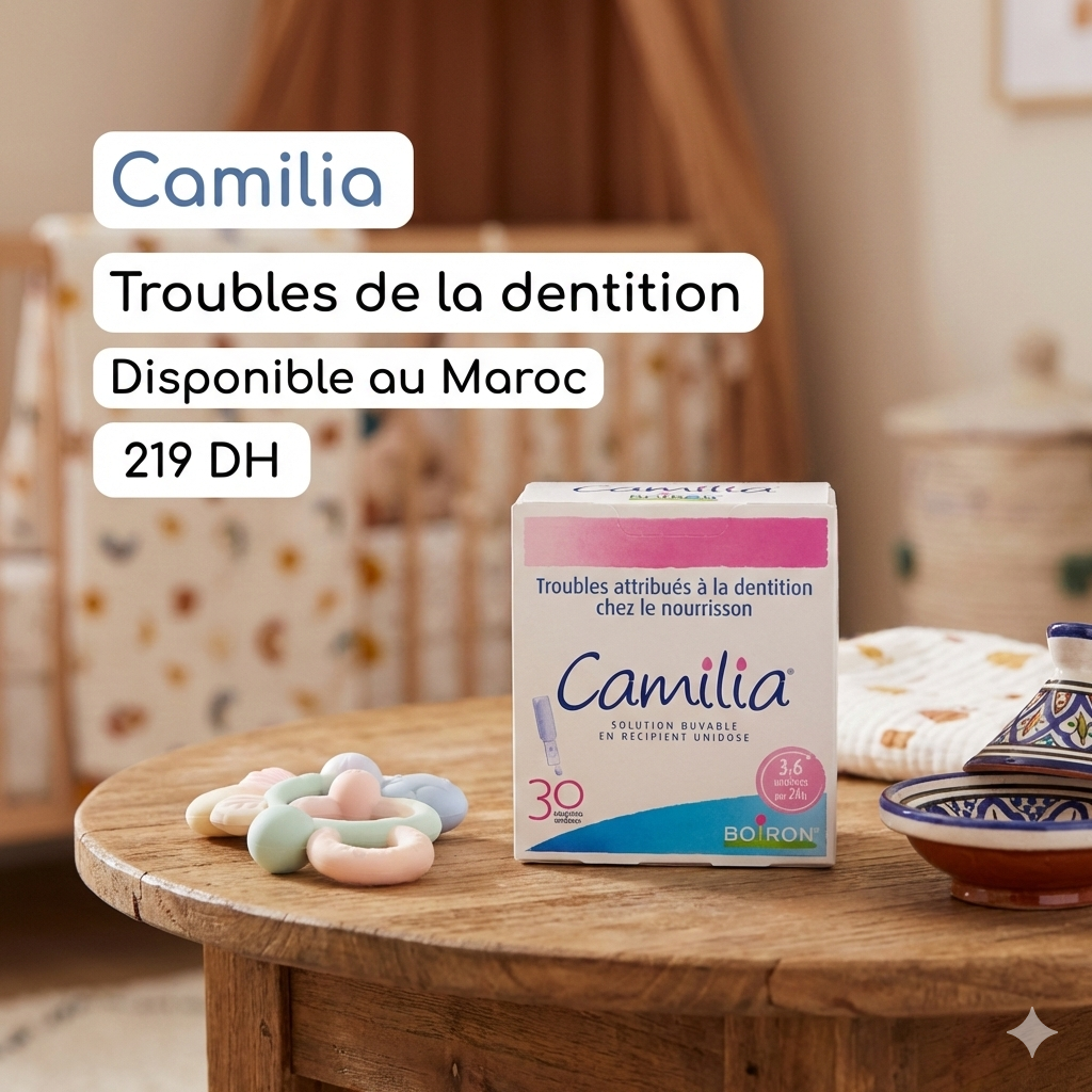 Diente de Camilia para problemas de dentición Marruecos