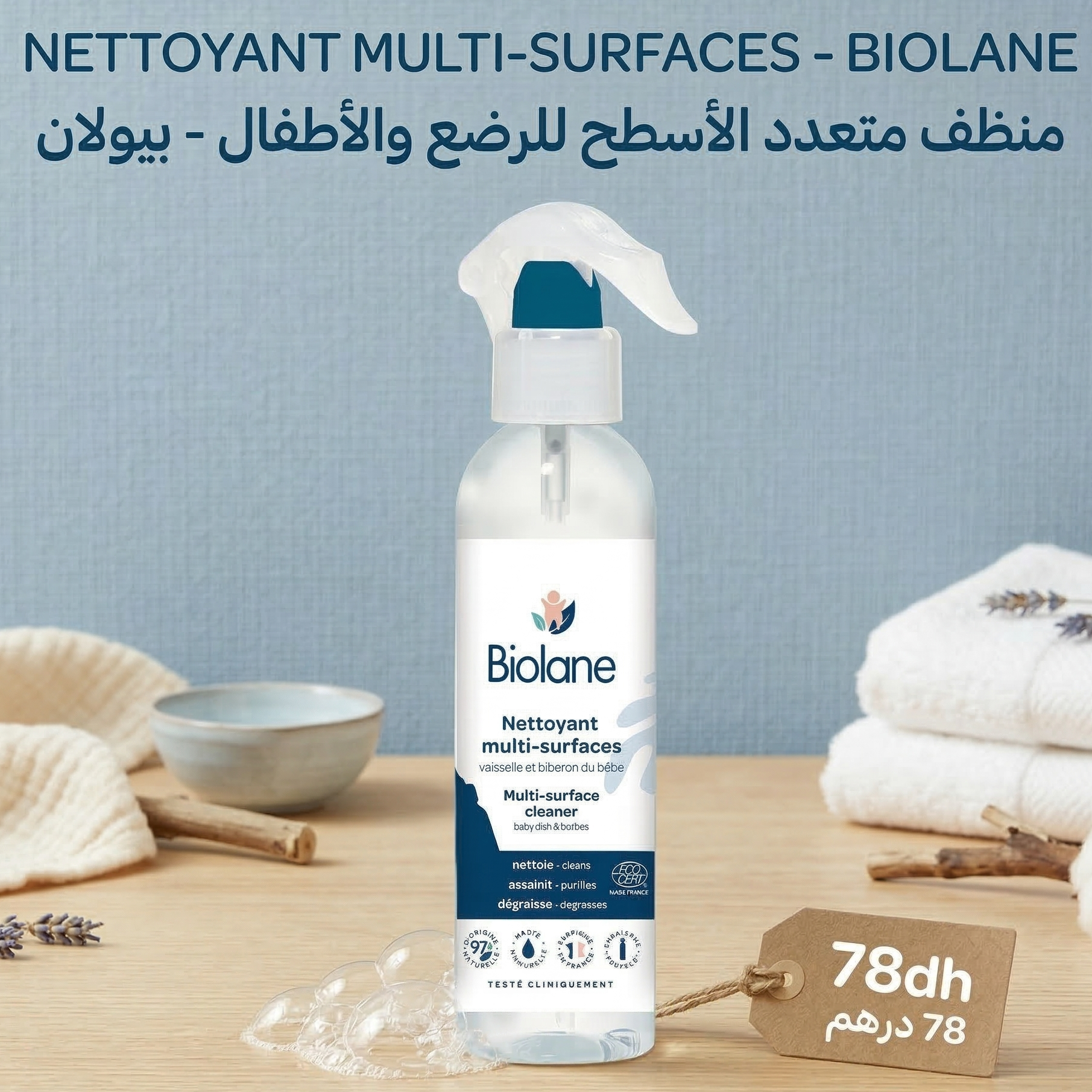 Nettoyant multi-surfaces - Biolane
