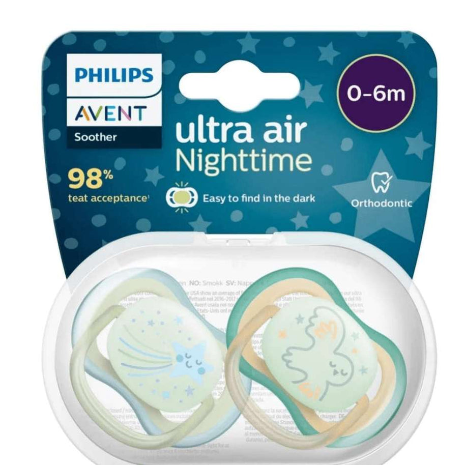 Philips avent sucette ultra air night 0_6 mois Garçon - Philips Avent - pour bébé Maroc -www.babyboss.ma