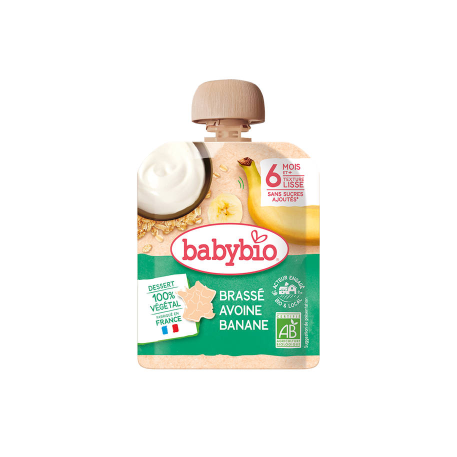 Babybio brassé avoine banane 4×85g