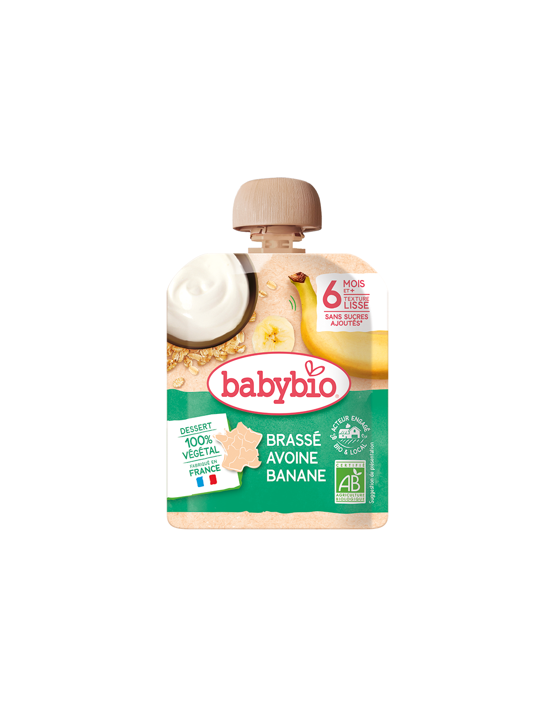 Babybio brassé avoine banane 4×85g