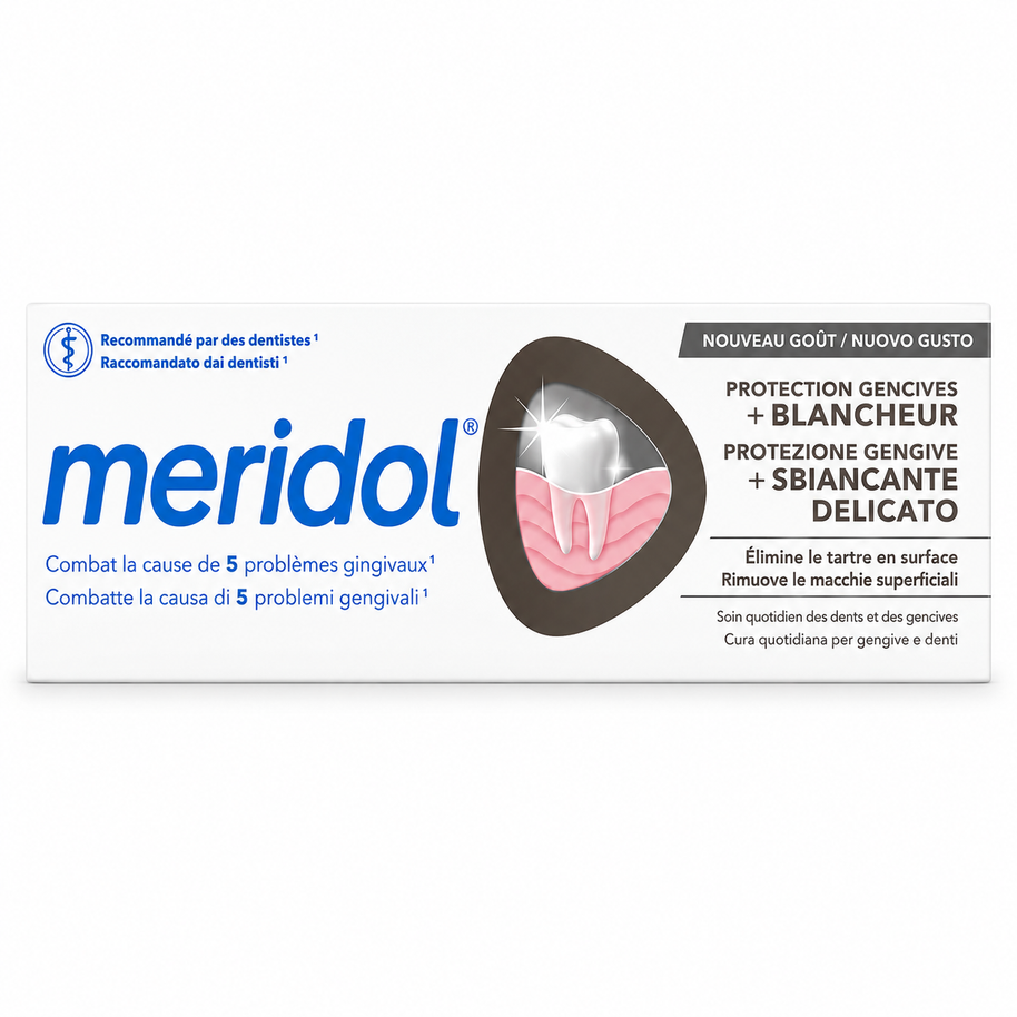 Meridol protection gencives + blancheur délicate - Dentifrice gencives sensibles - 75 ml