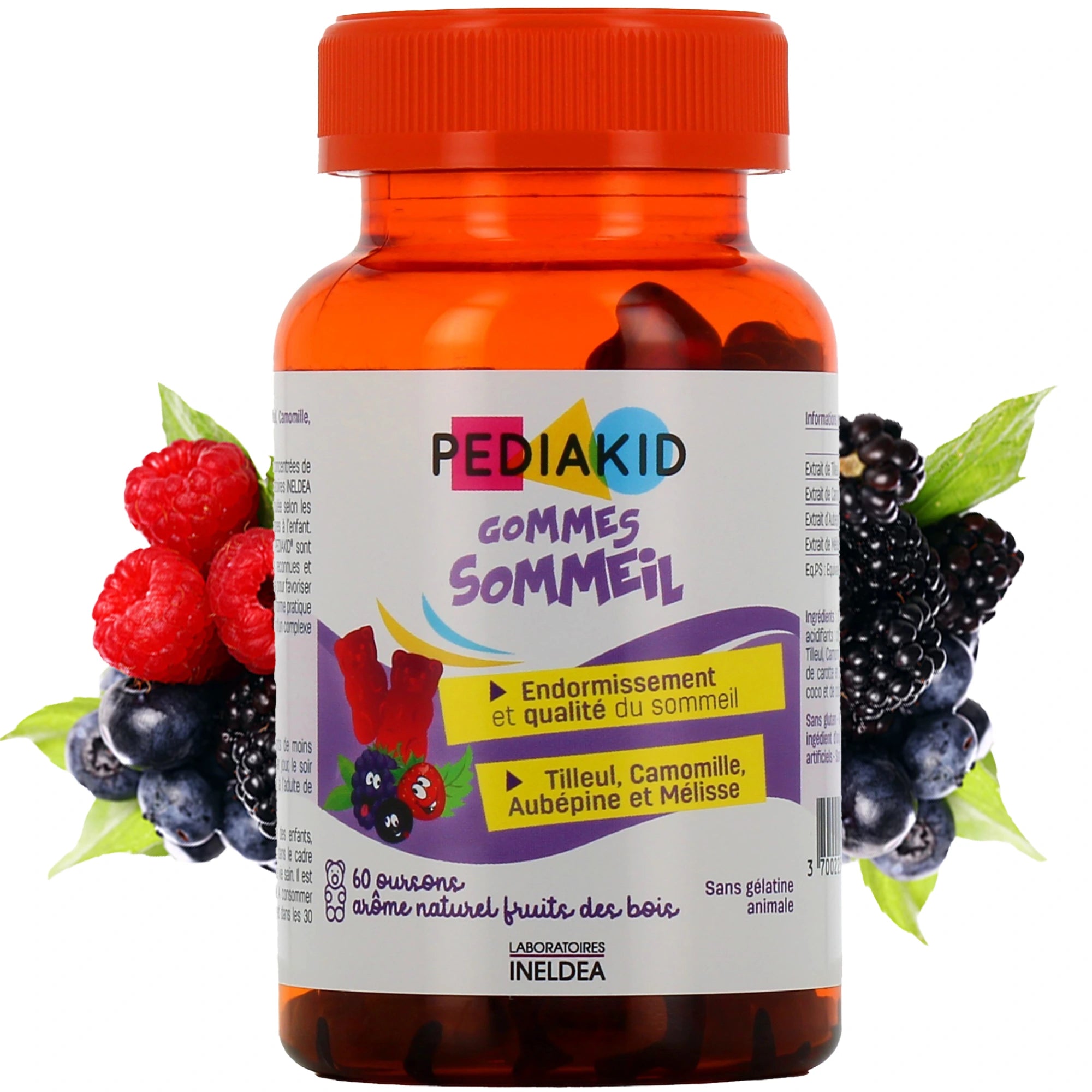 PEDIAKID Gommes Sommeil - 60 Pièces 138g