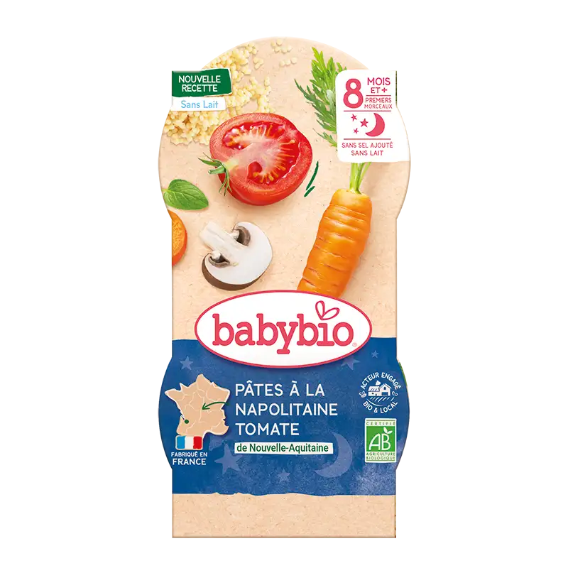 Babybio Pasta Napolitana Con Tomate 2x200g