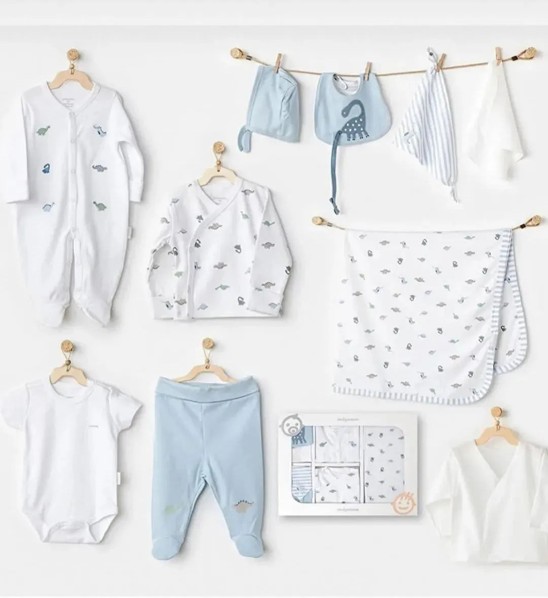 Andywawa pack naissance 10 piece 100% cotton