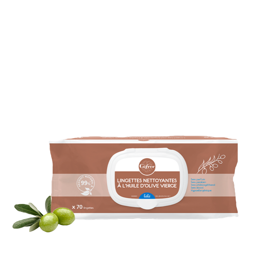 Gifrer Olive Oil Cleansing Wipes x 70