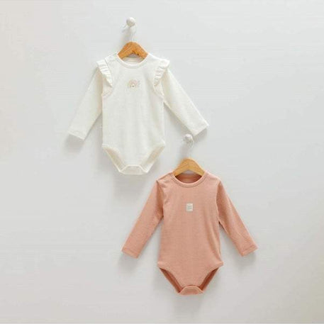 Lot de 2 bodies - Caramell - caramell - Body pour bébé Maroc -www.babyboss.ma