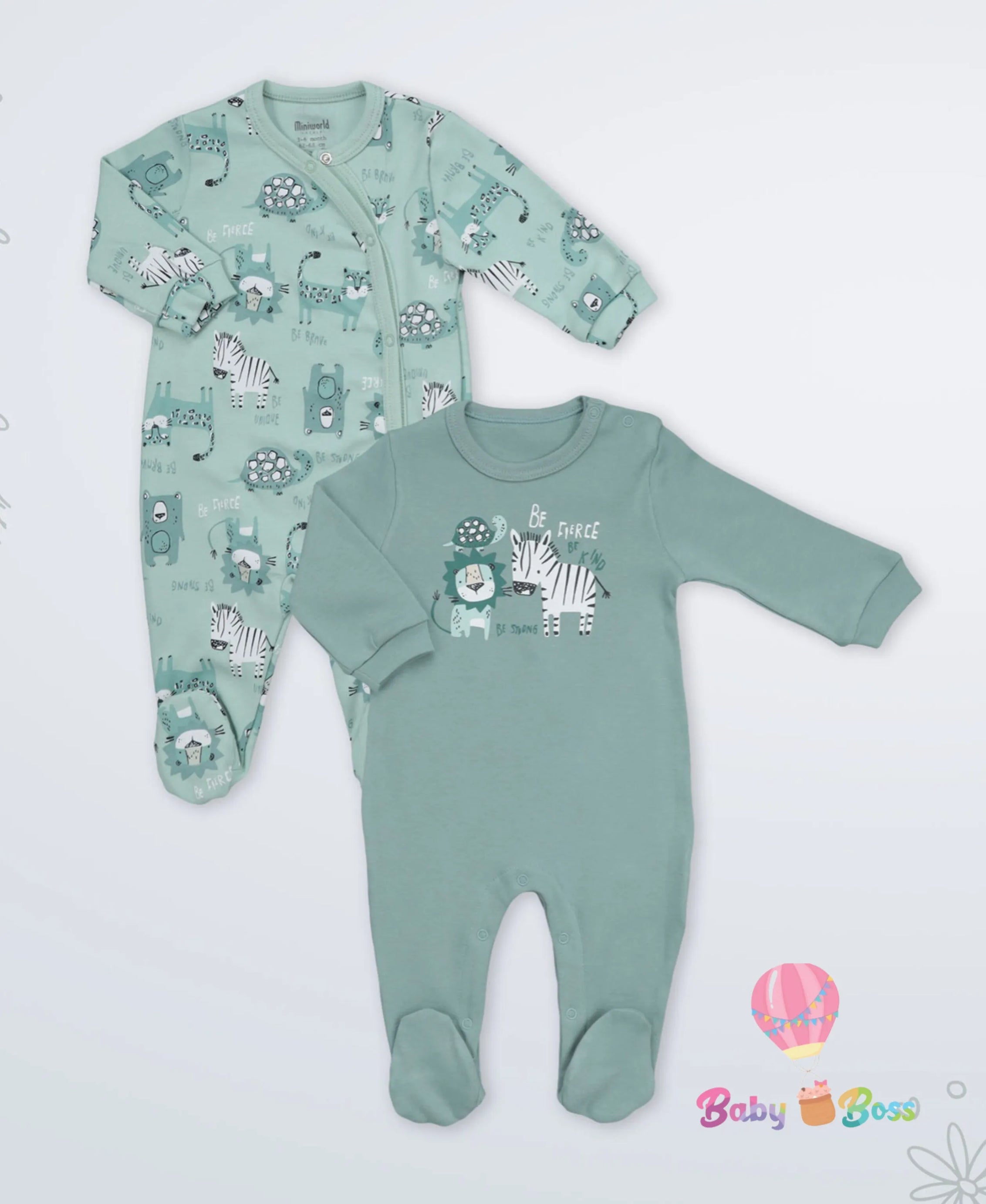 Pack of 2 Miniworld Onesies 100% Cotton