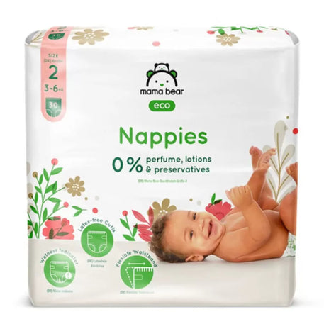Mama Bear Couches Taille 2 (3-6 kg) – 30 Pièces - Mama Bear - 