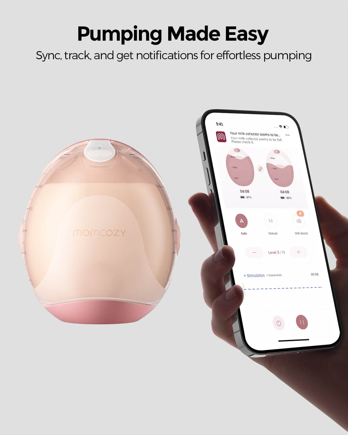 Tire-lait ultra-fin Momcozy Air 1