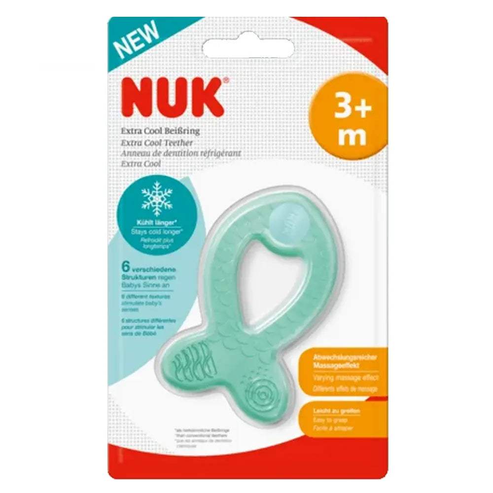 NUK Anneau de Dentition Poisson - 3M+ - NUK - Anneau de dentition pour bébé Maroc -www.babyboss.ma