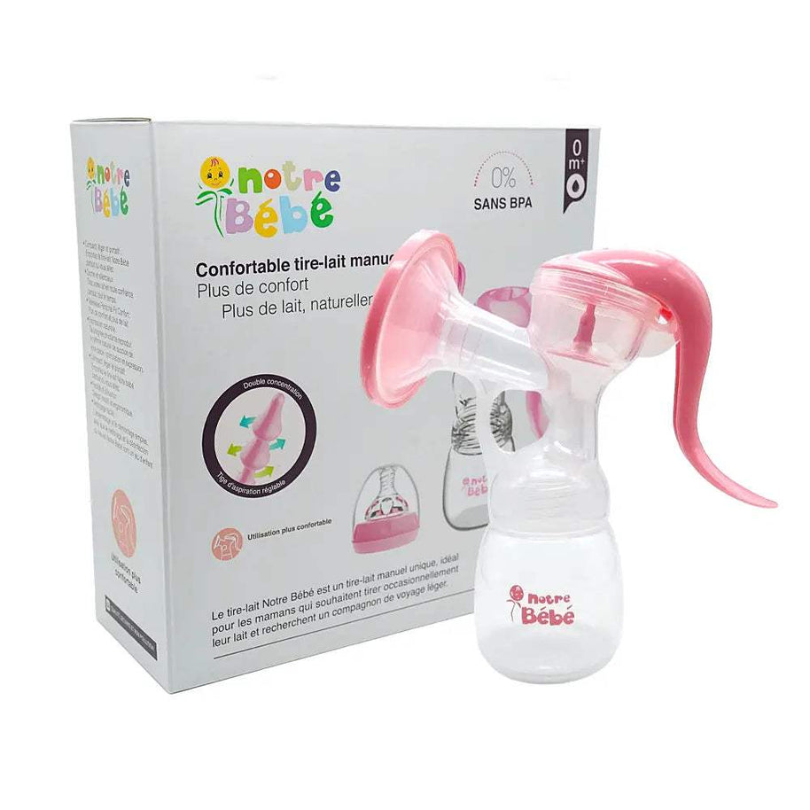 Notre Bébé Tire-lait Manuel Réglable - Rose - Notre bébé - Tire-Lait Manuels pour bébé Maroc -www.babyboss.ma
