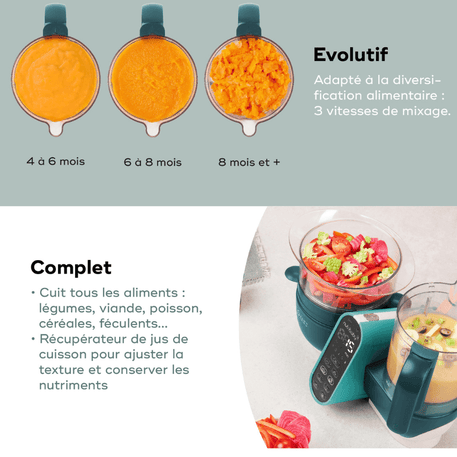Nutribaby(+) - Robot culinaire multifonctions - Babymoov - REPAS pour bébé Maroc -www.babyboss.ma