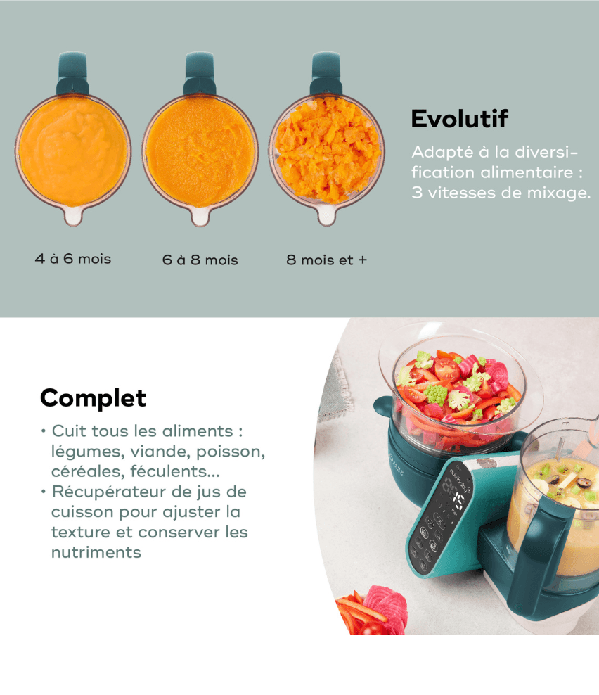 Nutribaby(+) - Robot culinaire multifonctions - Babymoov - REPAS pour bébé Maroc -www.babyboss.ma