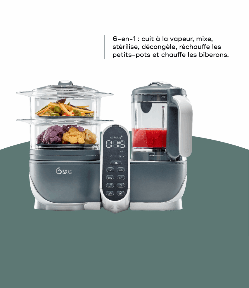 Nutribaby(+) - Robot culinaire multifonctions - Babymoov - REPAS pour bébé Maroc -www.babyboss.ma