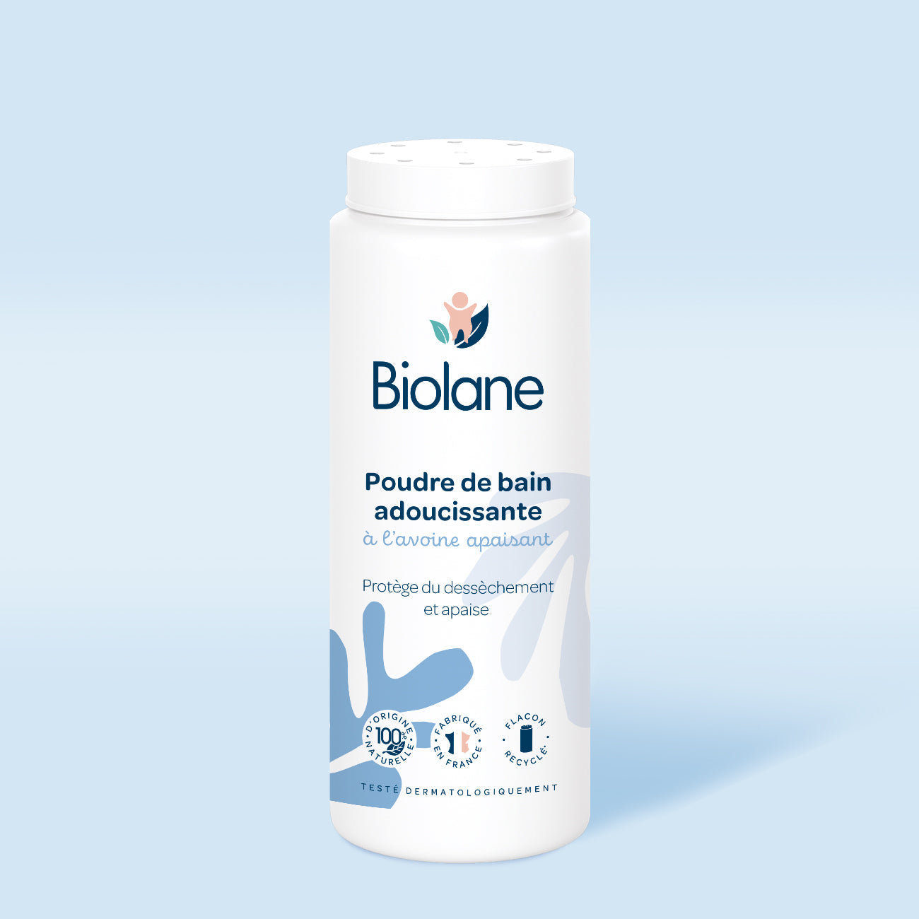 Talc - Poudre de bain adoucissante - Biolane - Change pour bébé Maroc -www.babyboss.ma