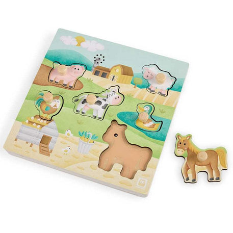 Eurekakids Puzzle Musical - Animaux de la Ferme 12M+ - Eurekakids - Puzzles Musicaux pour bébé Maroc -www.babyboss.ma