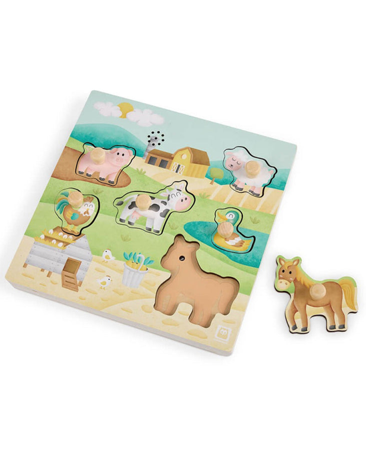 Eurekakids Puzzle Musical - Animales de la Granja 12M+