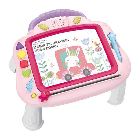 Ardoise Musicale Magnétique de Dessin 18M+ - Rose - Kids Melody - Ardoises Magnétiques pour bébé Maroc -www.babyboss.ma