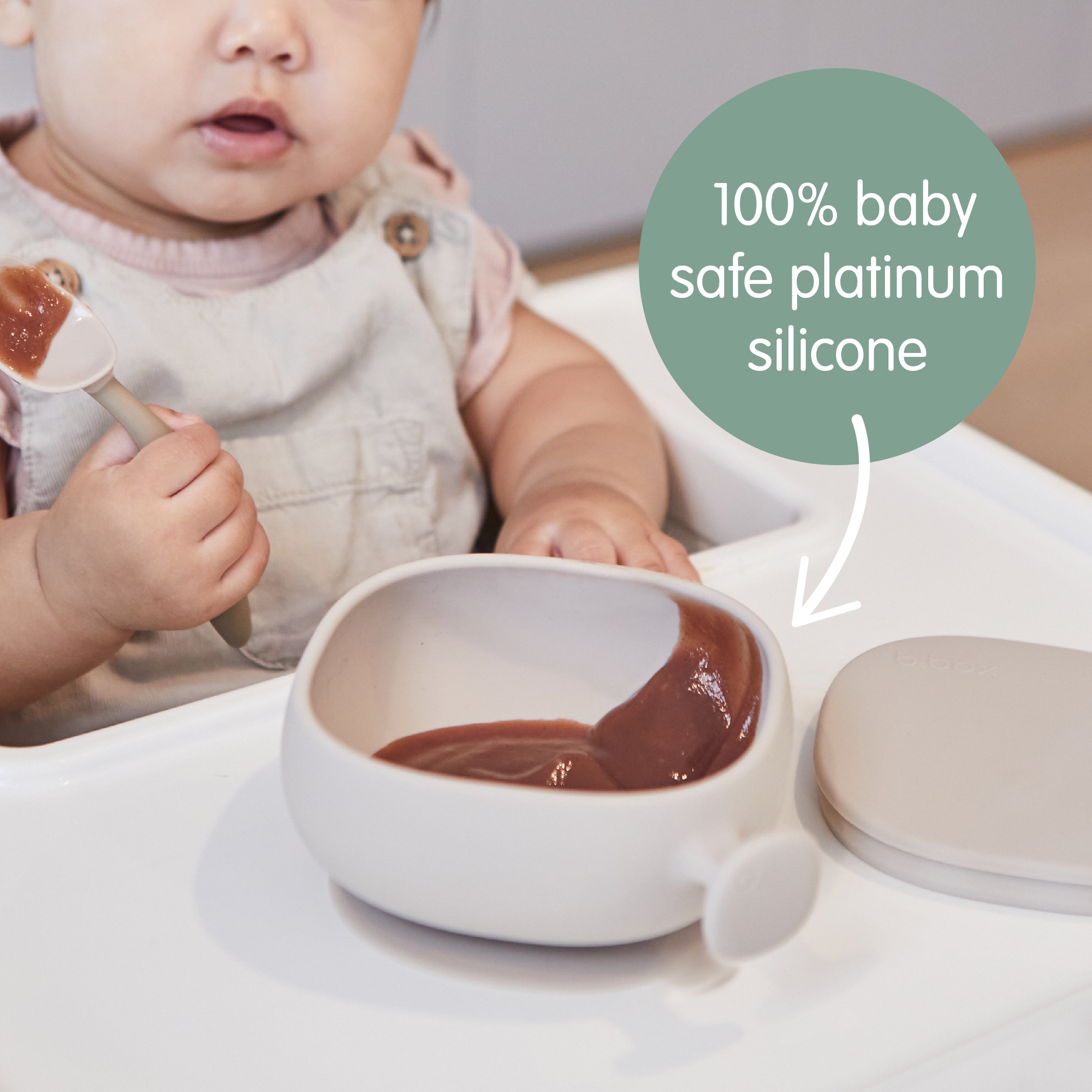 Bol en Silicone avec Couvercle et Ventouse b.box - blush - b.box - Bowls pour bébé Maroc -www.babyboss.ma