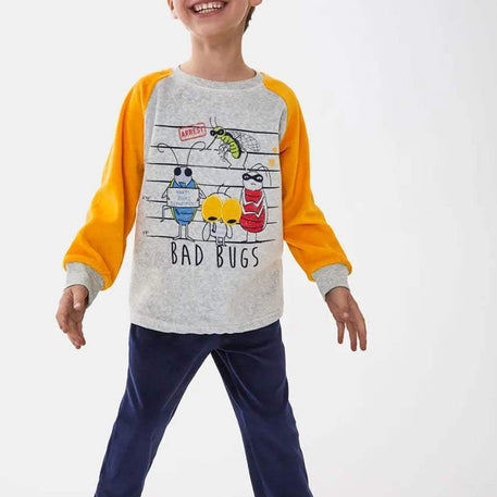 pyjama garçon velour - tobogan - pour bébé Maroc -www.babyboss.ma