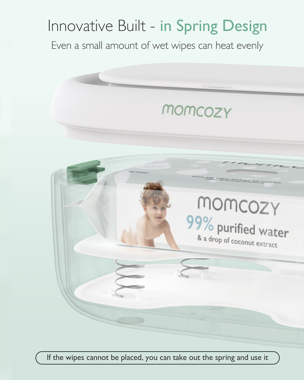 Chauffe-lingettes pour bébé grande capacité Momcozy