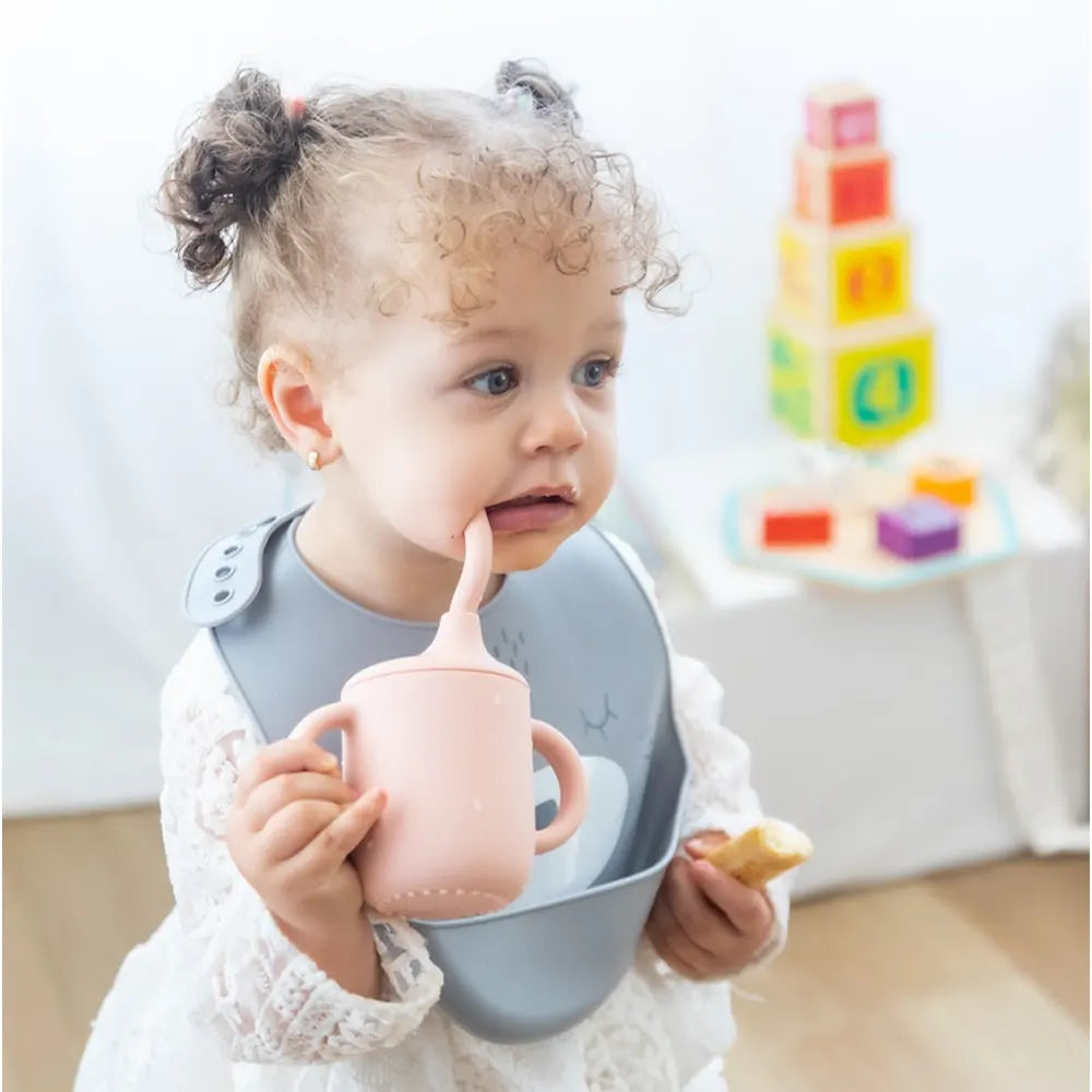 YUMMY Coffret Repas Silicone 6M+ - Rose Poudré