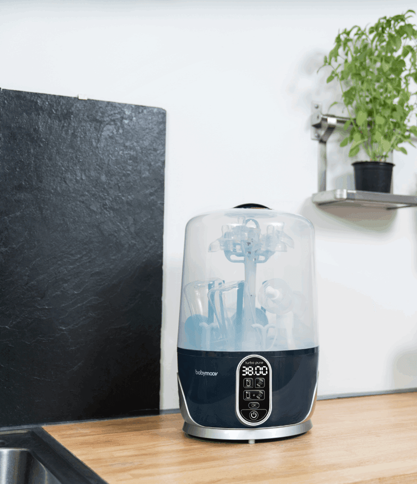Stérilisateur et sèche-biberon Turbo Pure - Babymoov - REPAS pour bébé Maroc -www.babyboss.ma