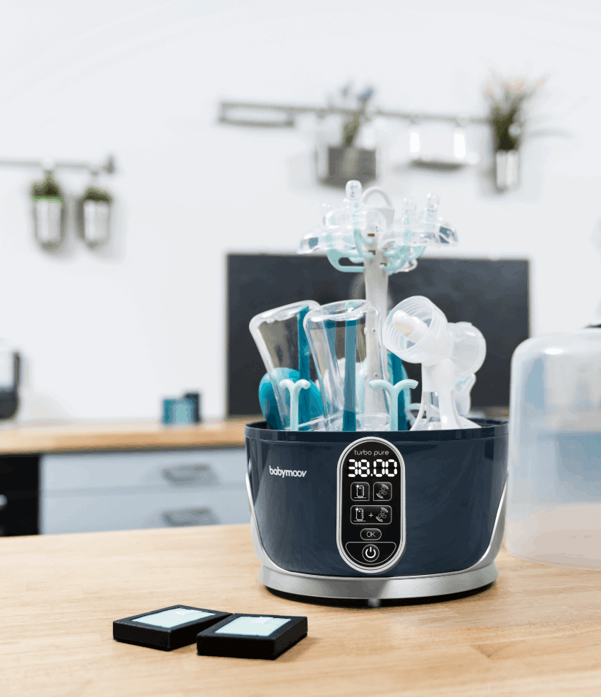 Stérilisateur et sèche-biberon Turbo Pure - Babymoov - REPAS pour bébé Maroc -www.babyboss.ma