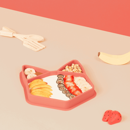 Assiette ISY en silicone - Babymoov - REPAS pour bébé Maroc -www.babyboss.ma
