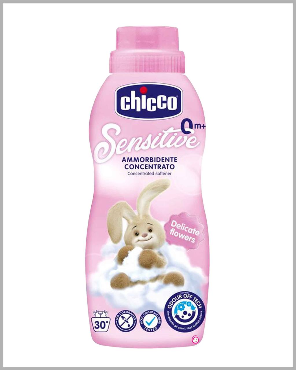 Adoucissant concentré Chicco Sensitive – Fleurs Délicates pour vêtements bébé – 750 ml